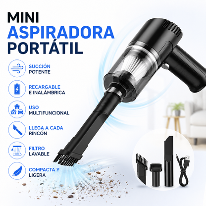 Mini Aspiradora Portátil Recargable