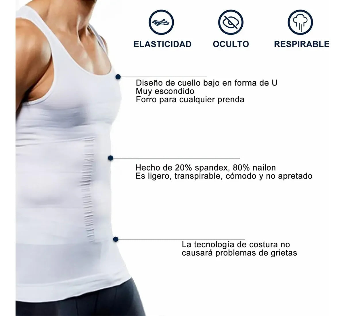 FitControl™ Camiseta de Compresión para Hombre - 2x1