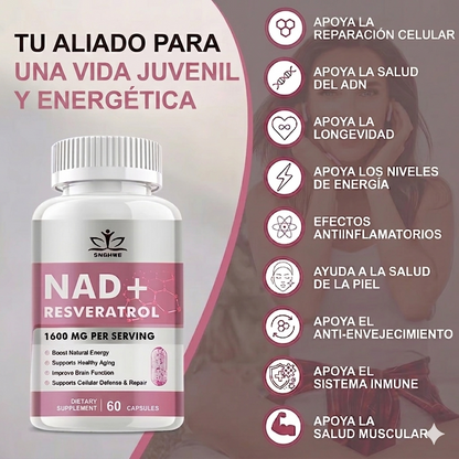 NAD + Resveratrol 60 Cápsulas